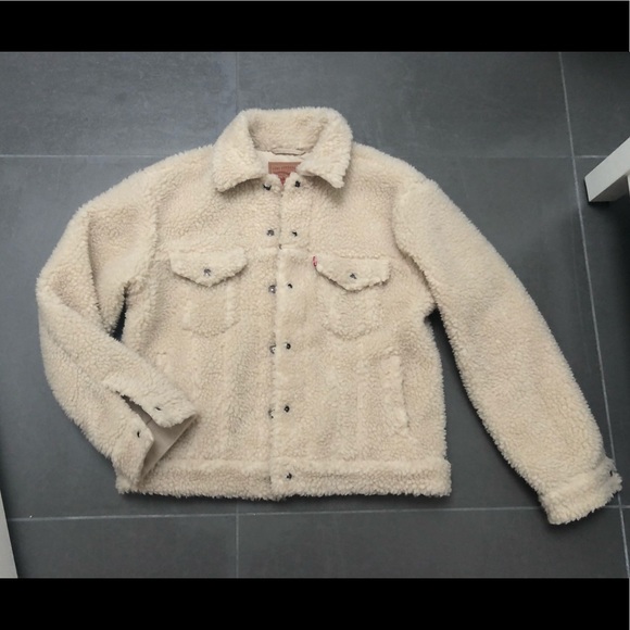 Levi's fleece trucker jacket Clearance